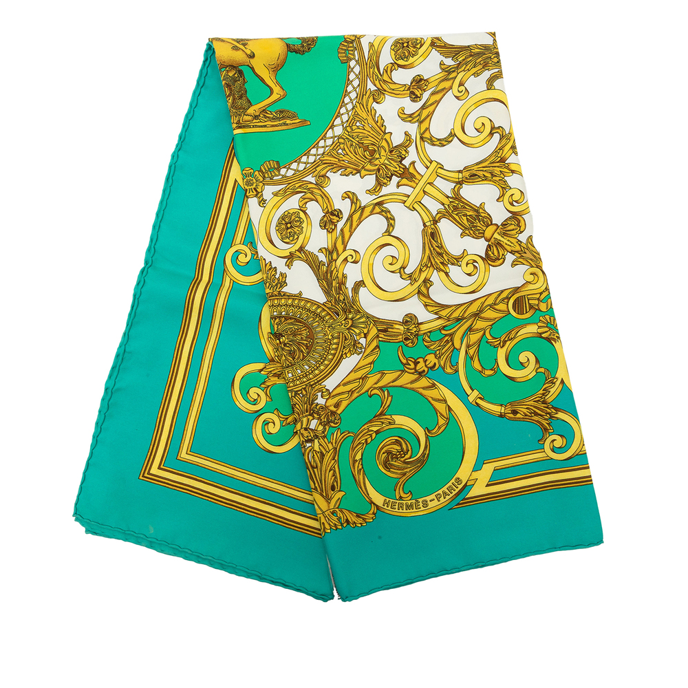 Pre-Loved Hermes Les Tuileries Silk Scarf 90